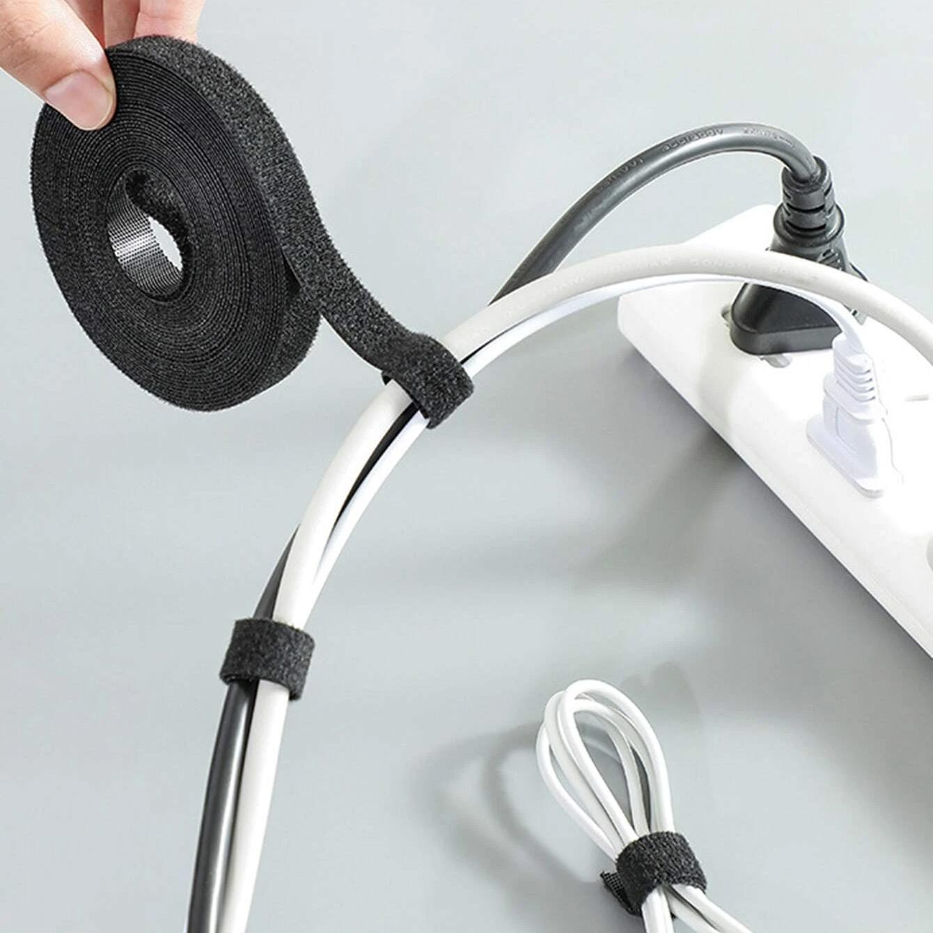 Cable Management Velcro Tape, Multifunctional Cable Tie, 1 Piece Multifunctional Adjustable Data Cable Organizer, Desk Organizers & Accessories, Desk Accessory, Office Accessories, Desktop Organization, Office Gadgets, Desk Supplies Set