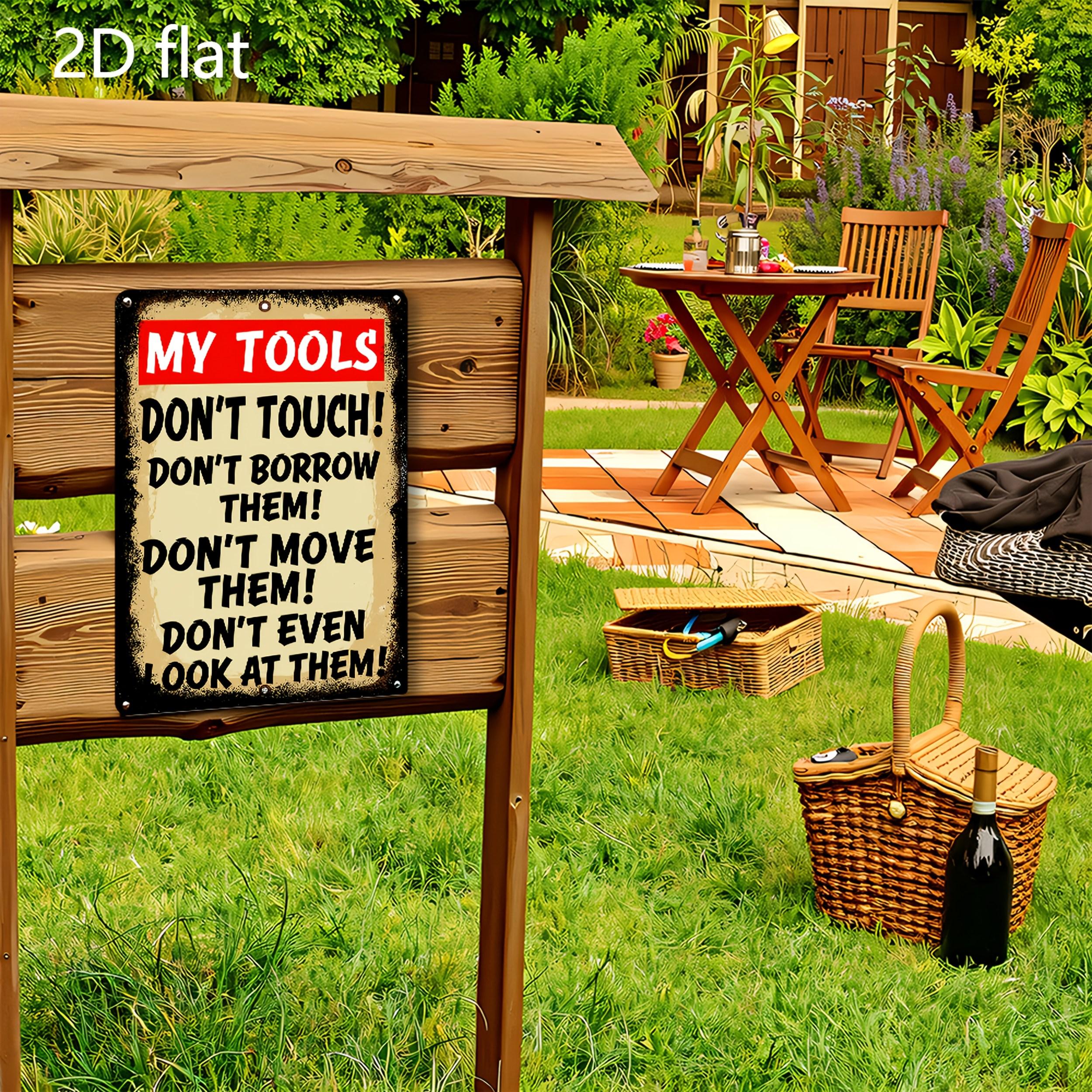 Vintage Warning Sign Metal Wall Art Retro Decor 8x12 Inch Rustic Plaque for Home Bar Cafe Man Cave Garage Indoor Outdoor Hanging Decoration Unique Gift Idea