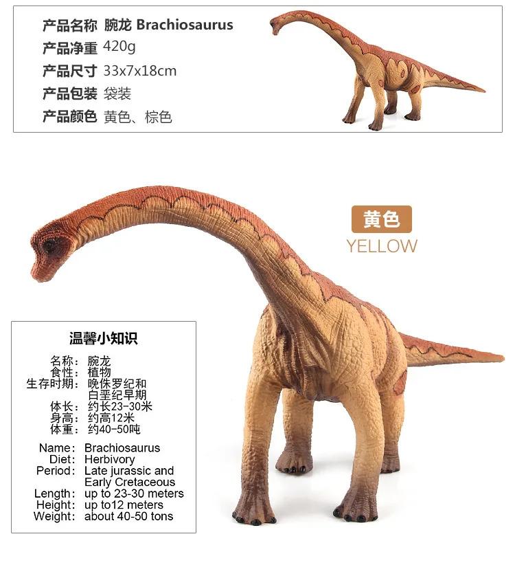 Realistic Simulated Animals Model Jurassic Herbivorous Dinosaur Apatosaurus Brachiosaurus Decor Toys For Children Birthday Gifts