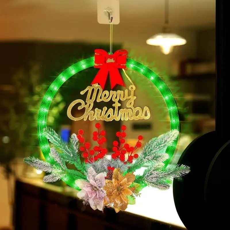 1PC  DIY Christmas Light Sign with 8 Flashing Light Modes & Timer ,Multifunctional LED Christmas Sign , LED Christmas Decoration, Vintage/Modern Christmas Neon Light ,"Merry Christmas" Sign ,IP44 Splash-Proof Flashing LED Christmas Decor