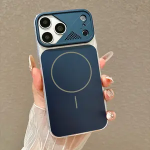 Ag Matte Magnetic Phone Case for iPhone 17, 16 Pro Max, 15 Pro, 17 Air, Transparent Border, Skin-Like Shell, Instant iPhone 17 Style