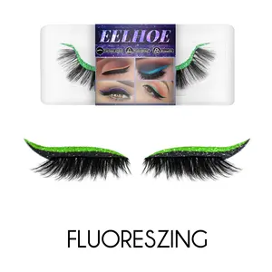 EELHOE Self-Adhesive Mink Lash Stickers, Glue Free 3D Lashes with Built-in Eyeliner & Eyeshadow,luxury,marshalls,handheld