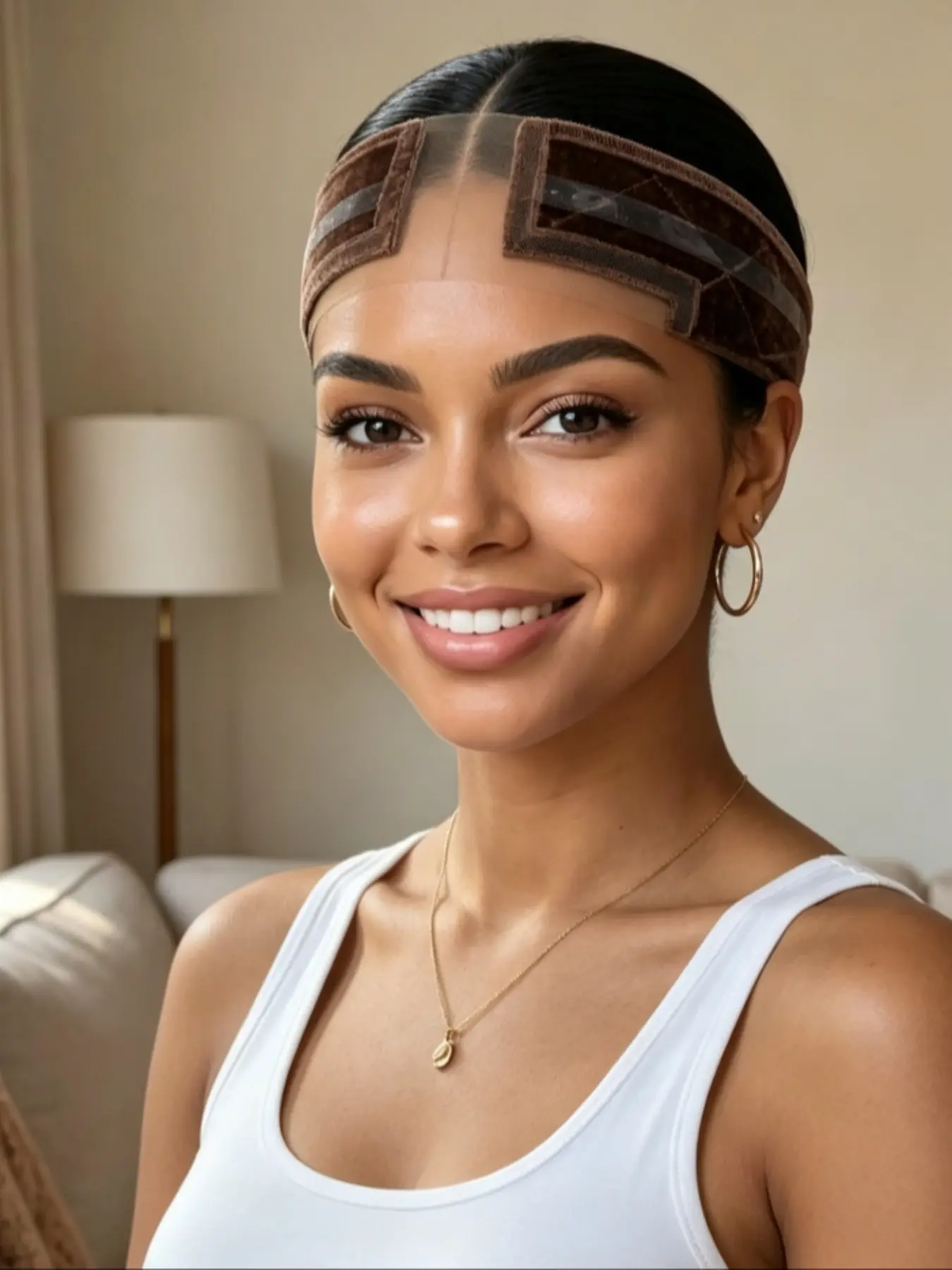 1PC Adjustable Velvet Wig Band, Invisible Non-Slip Headband, Suitable for Lace Front Wigs, No Glue, Multi Skin Tone, Women's Daily Cosplay Use, Headbands for Wigs