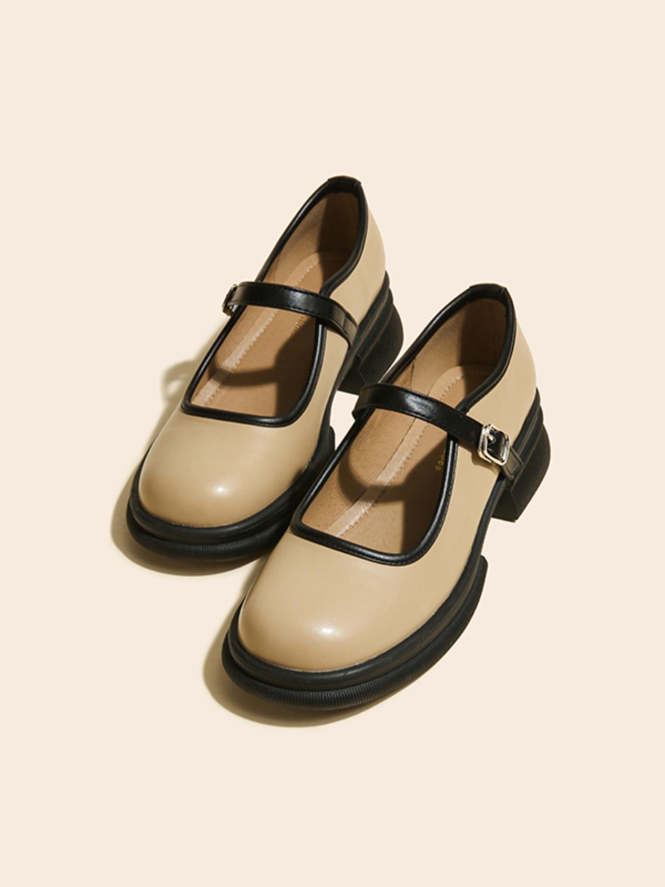 1 Pair Women's Simple Solid Color Round Toe Flat Mary Janes Shoes, Fashionable Slip on Shoes for Daily Wear, Comfortable and Versatile Casual Shoes for Women & Girls for Outfit Decor