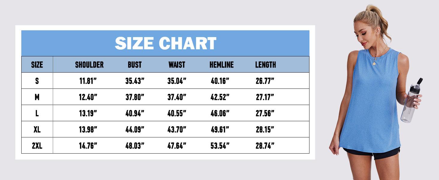 Women's Lightweight Sleeveless Workout Tank Tops Loose Fit for Athletic Running Tennis Yoga