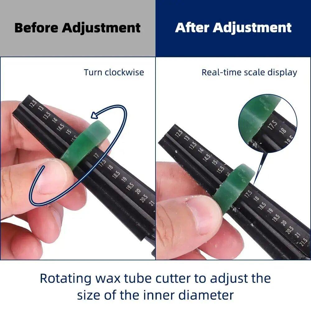 Ring Wax Tube Knife, Inner Diameter Ring Expander, Four Petal Blade Modification Inner Sharpening Knife, Ring Wax Pencil, Wax Remover