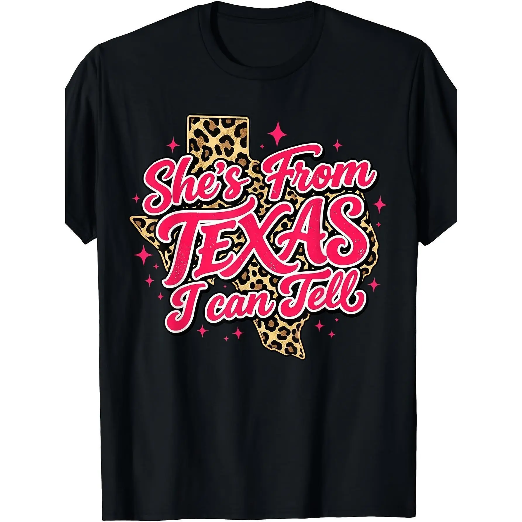 Vintage-Style Texas Tee, Everyday Lightweight Sports Top with "I Can Tell at a Glance That She's from Texas" Print, Comfortable Fit for Sports & Outdoor Activities, Tops