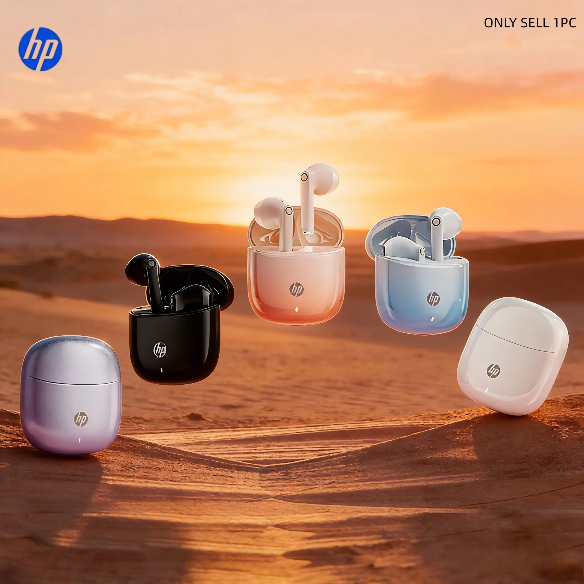 Hp 2026 New TWS Wireless Bluetooth-compatible Earphones, Fast Charging Long Battery Life, HD Voice Call, Touch Control Earbuds, Ergonomic Design, Compatible iOS Android