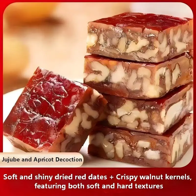 Dried Jujube and Walnut Kernels Snack, Dates & Walnuts Treat