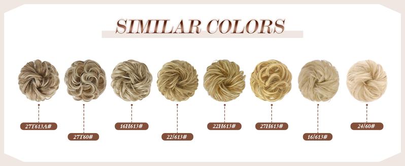 messy bun hair large wavy curly elastic scrunchies ponytail extensions synthetic chignon hairs for women black 1 94oz messy bun hair large wavy curly elastic scrunchies ponytail extensions synthetic chignon hairs for women black 1 94oz