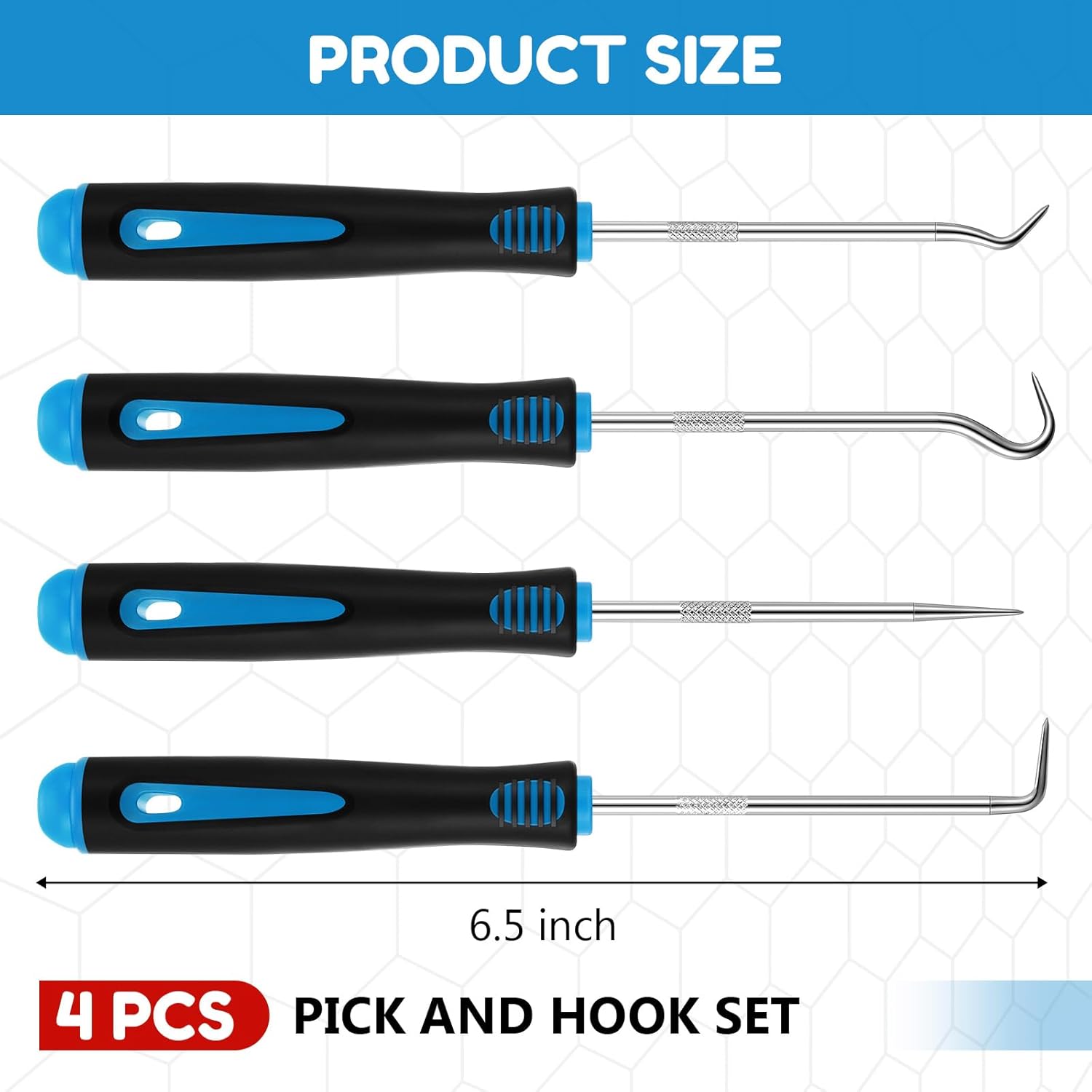 4/12pcs Pick and Hook Tools Set, Pick Tool Set Car Auto Oil Seal/O-Ring Seal Gasket Pick Hooks Puller Remove,Assembly & Disassembly Tools for Car Repair, Mechanic Tools, Automotive Maintenance Tools