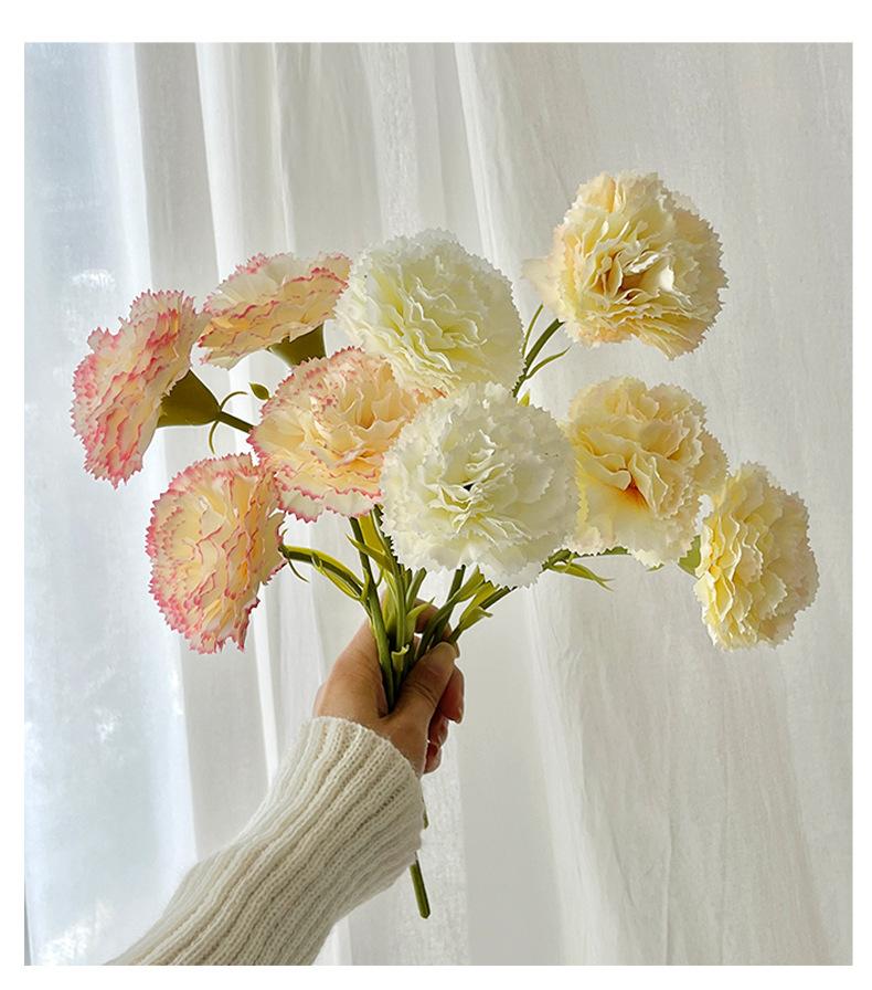 Artificial carnations, fake flowers for Mother's Day, Teacher's Day, room, bedroom, living room decoration, floral ornaments, photo props