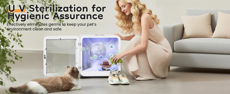 RoyalCraft Pet Dryer Box for Cats & Dogs – 65L Quiet Hair Drying Machine with Adjustable Temp, Blow Air Function – Portable Dog Dryer for Home Bathing, Pet Drying Kit