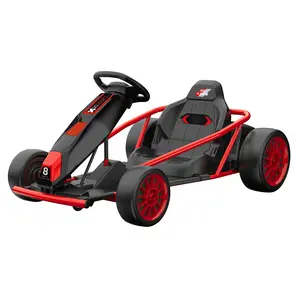 24V Go Kart for Kids 8-12 Years, 300W*2 Extra Powerful Motors, 9Ah Large Battery 8.1MPH High Speed Drifting with Music, Horn,Max Load 175Lbs Outdoor Ride On Toy for Teens