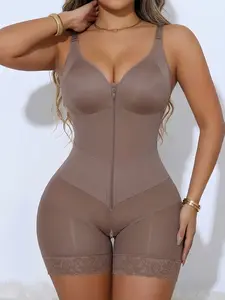 1 Count V-shaped Belts Aesthetic Shaperwear Bodysuit, Fajas, Colombian Shapewear, High Compression Abdominal Waist Trainer, Butt Lifting And Tummy Control Body Shaper, High Support Bodysuit, Slim-Fit Jumpsuit, Suitable For Daily Sports Or Formal Occasions