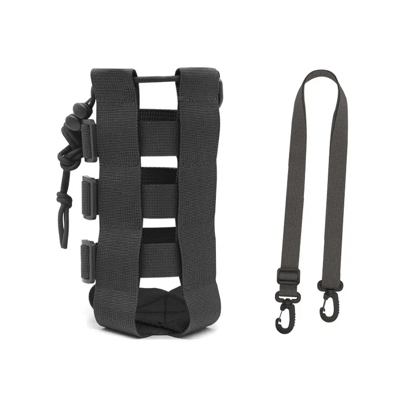 Adjustable Water Bottle Holder Bag for Cycling and Hiking - Lightweight Outdoor Bottle Carrier Pouch for Travel, Walking and Camping