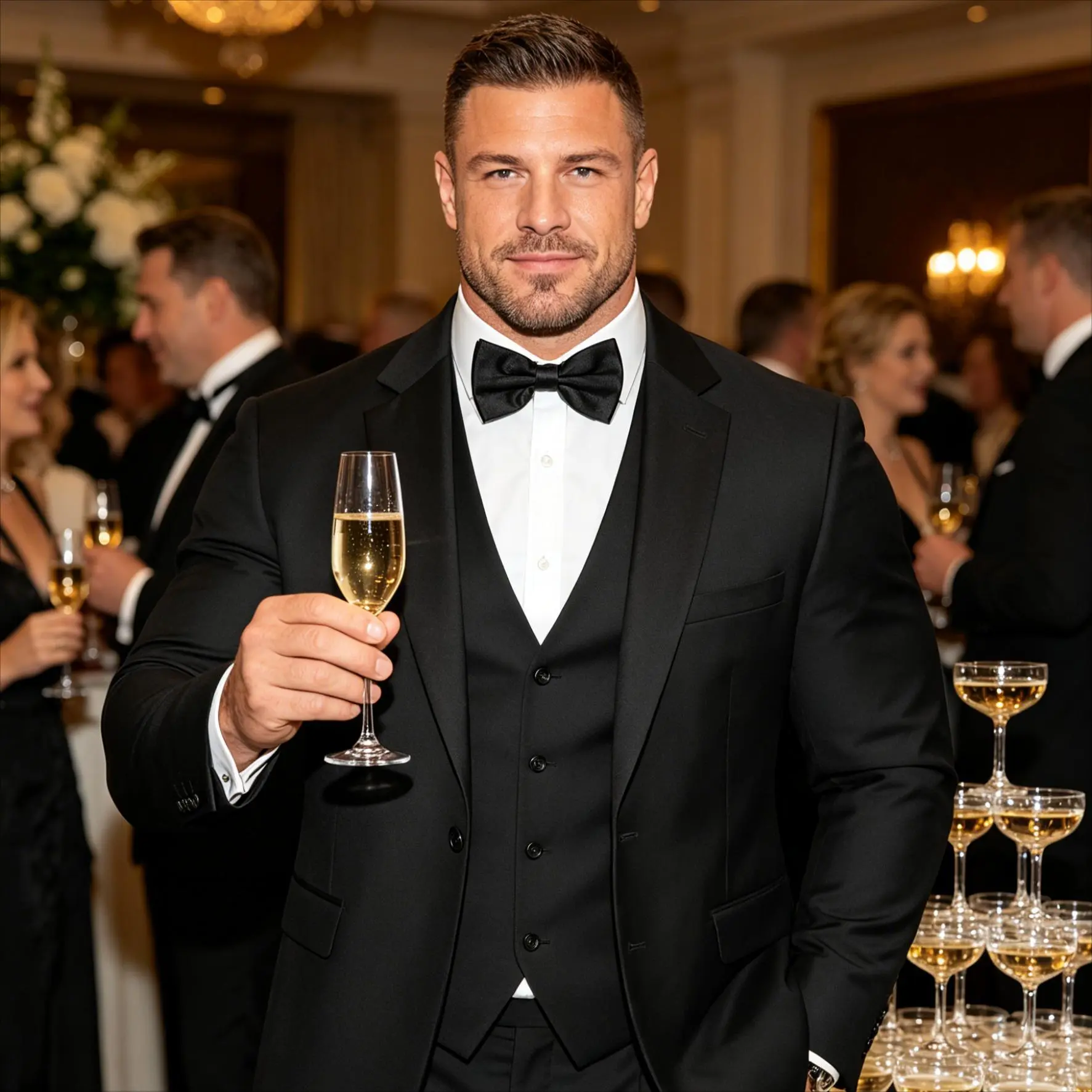 Ultra-Forgiving Fit 3-Piece Suit | Big & Tall Men | Weddings, Galas & Business Event | Includes Free Bow Tie