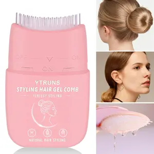 Hair Styling Gel Comb, Flyaway Hair Finishing Stick for Broken Hair, Long Lasting Hold Hair Taming Balm, Smoothing Hair Fixing Comb for Hairline, Bangs, Ponytail, Bun, Sleek Hairstyle and Daily Touch Ups