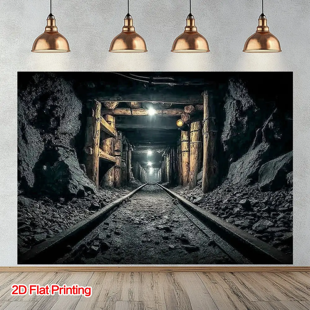 Tunnel Art Tapestry , Polyester Fabric, Suitable for Home, Courtyard, Studio