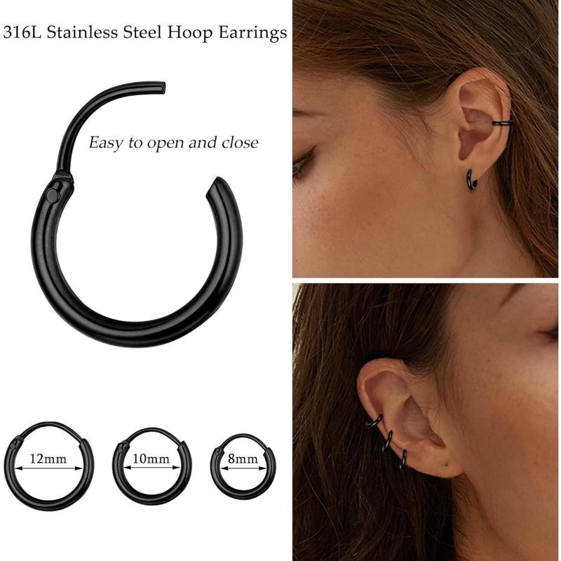 Jstyle 21 Pairs Stainless Steel Stud Earrings for Women Cartilage Trague Stud Earrings Hypoallergenic CZ Earrings Studs Pearl Stud Earrings Silver Star Round Ball Stud Novelty Earrings Set Daily