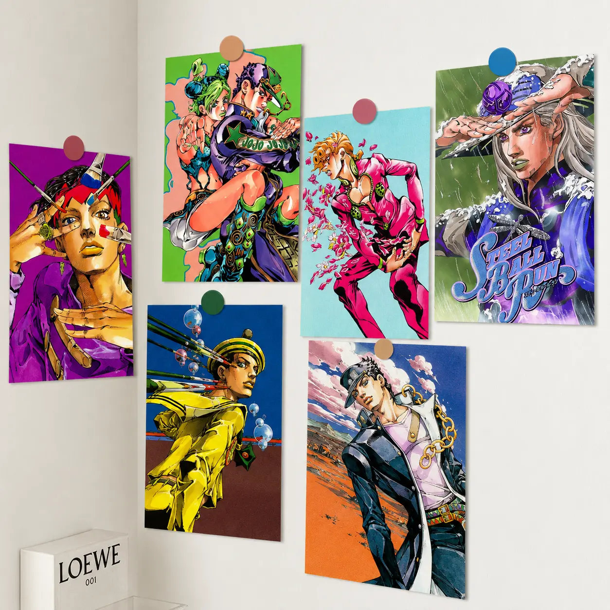 JoJo's Bizarre Adventure Joestar Poster Anime Lovers Canvas Art Print for Teen Fans Girls Boys Birthday Gifts Manga Picture High-Quality Wall Decoration
