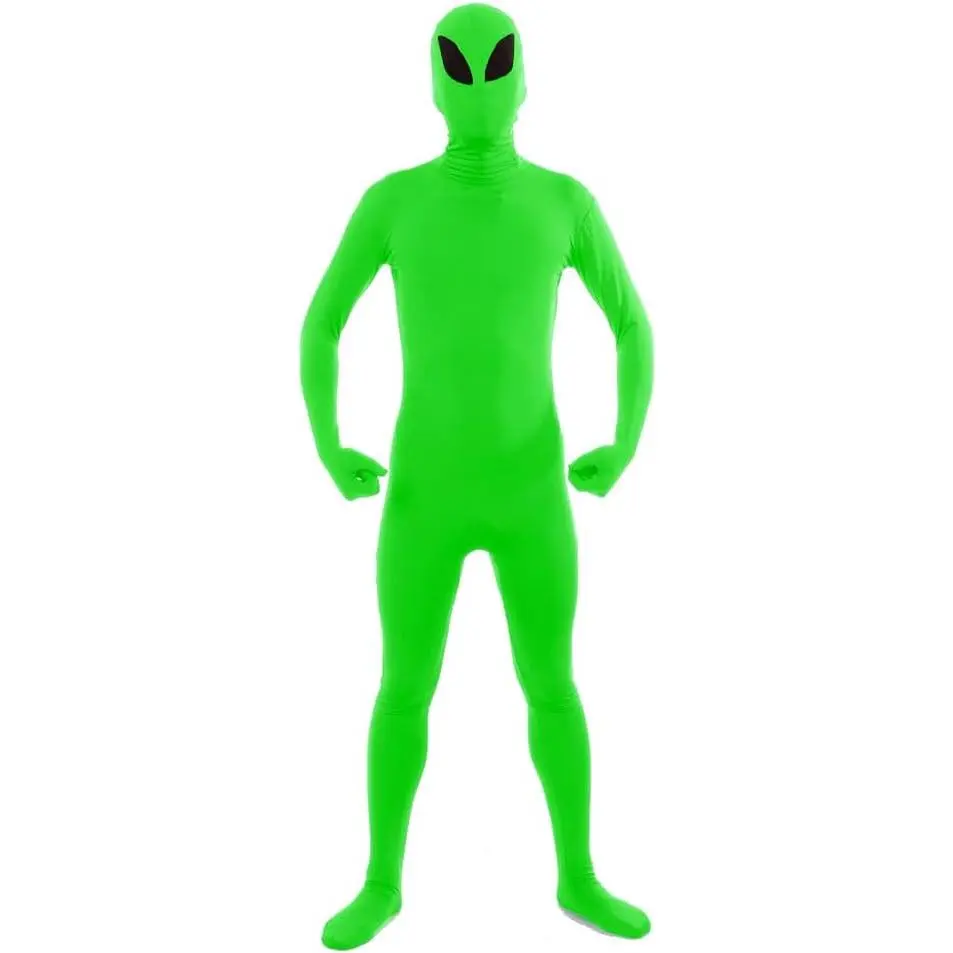 Men's and Women's Bodysuit Costume Stretchy Spandex Unitard Halloween Cosplay Full Body Suit Zentai Skin Suit