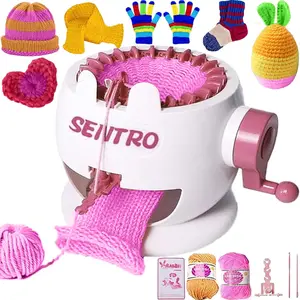 SENTRO Knitting Machine,22  Knitting Machine, Automatic Knitting Loom Machine for Beginners, and Adults,Circular Knitting Crochet Machine Kit for Hat,Socks,Scarves,Glove,Knit Items