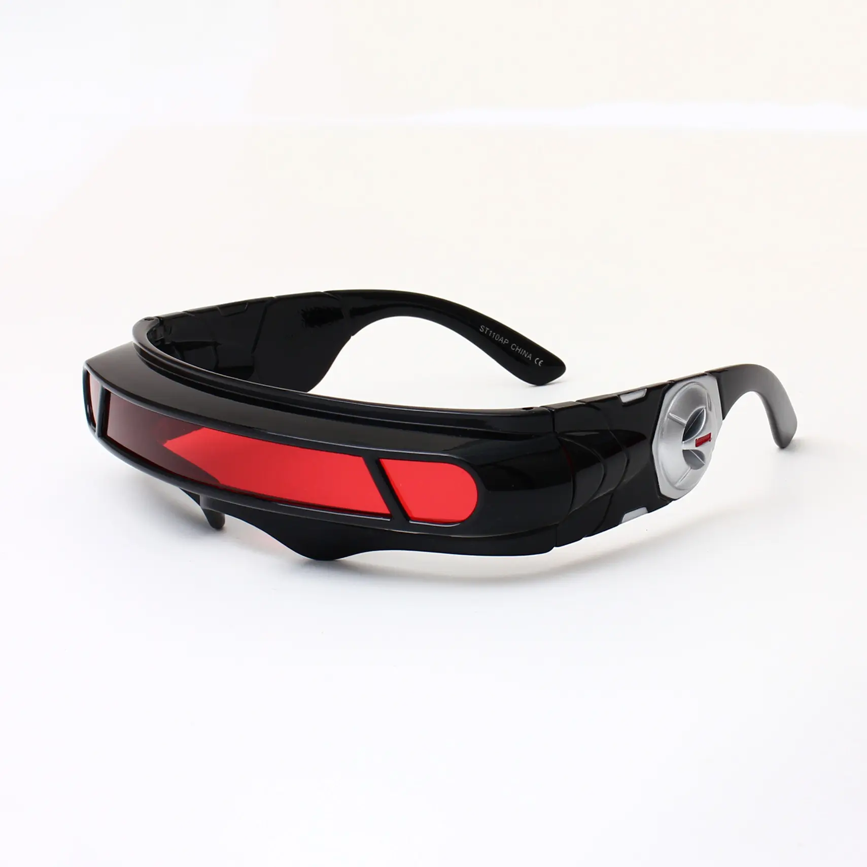 Unisex Full Frame Space Sunglasses - Retro Punk Stylish, Polycarbonate Laser Shades, UV Protection, Eye Safety Outdoor Sports Eyewear