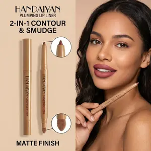 Dual-Ended Matte Lip Liner, Waterproof Sweatproof Long-Lasting, Precise Application, Universal Use, Perfect for Daily Makeup