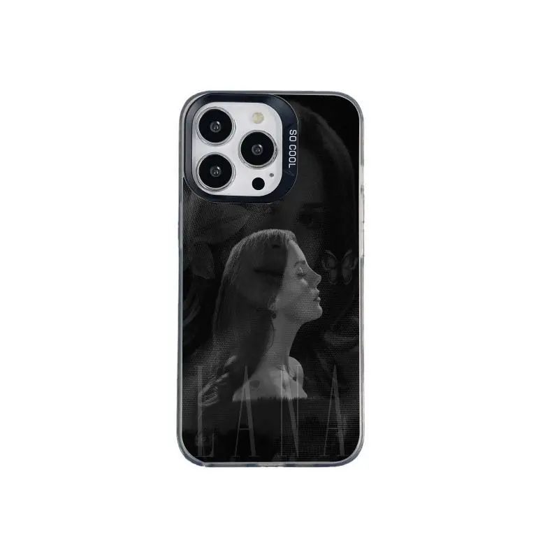 Lana themed colorful silver-accented matte phone case; compatible with iPhone 12, 13, 14, 15, 16, 17 and Samsung S22, S23, S24, S25, S26—a perfect gift choice.