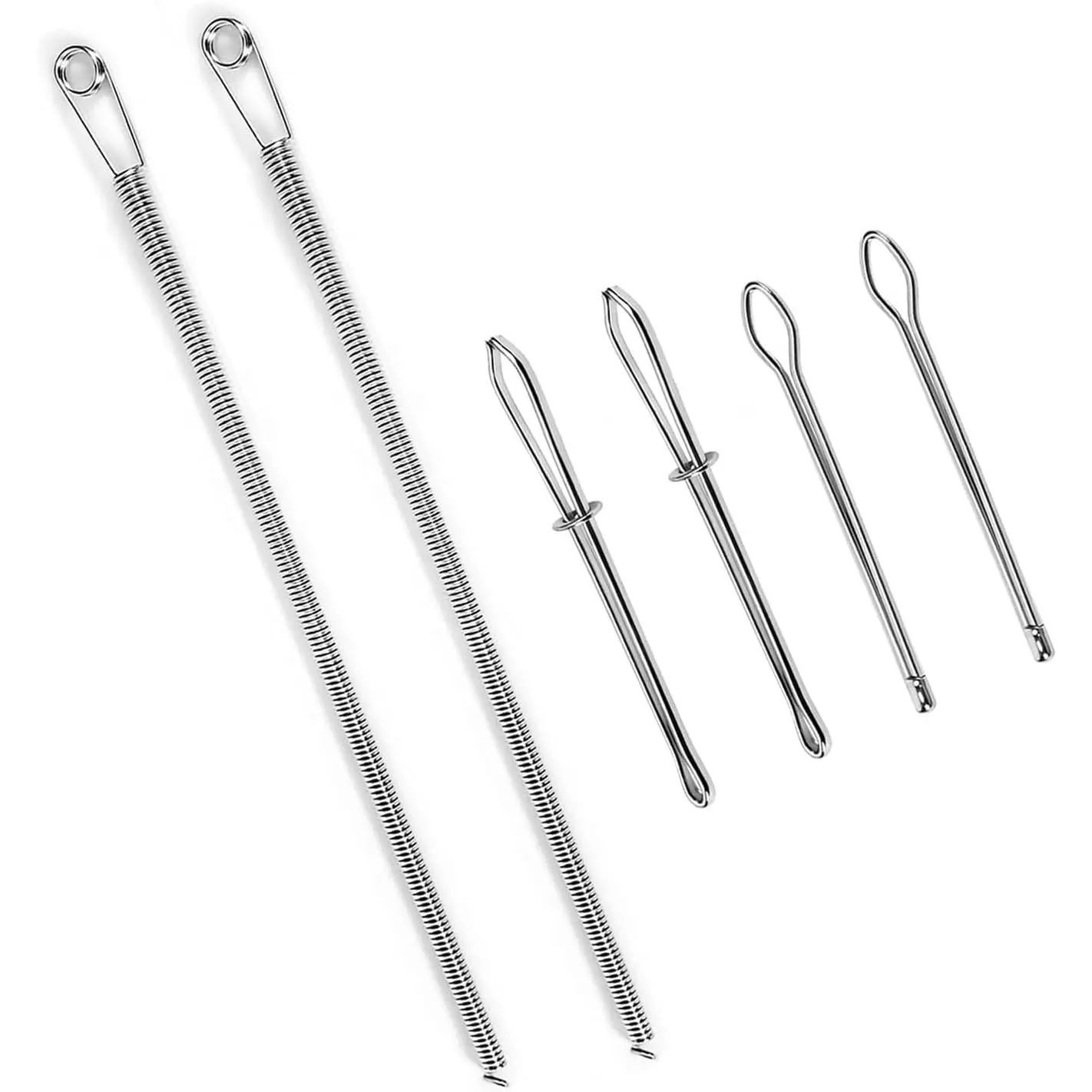 6 count Drawstring Threader Tool Set, Spring Drawstring Threader, Rope Threader Clip for Drawstring , Bodkin Sewing Tools for Hoodies Sweatpants Swim Trunks Pants