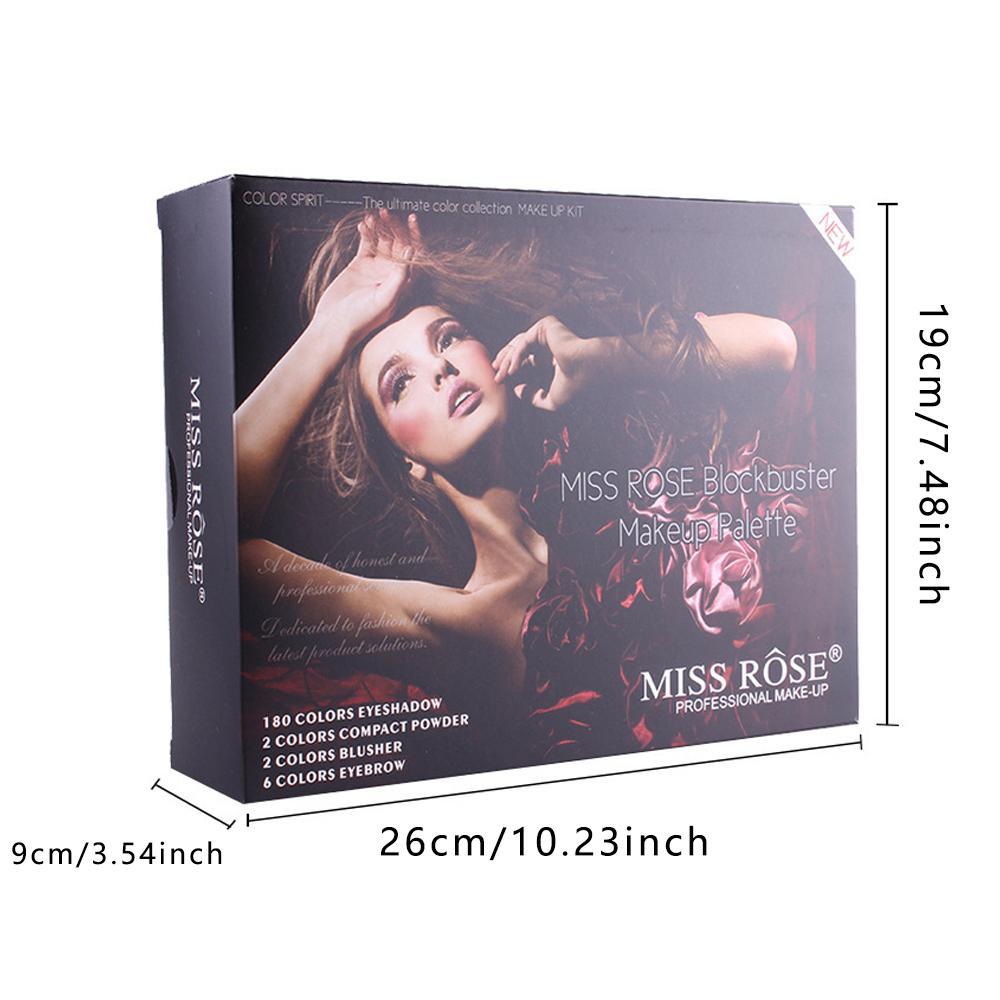 Multicolor Makeup Palette Set, 180-Color Eyeshadow, Blush and Highlighter Palette, Portable Good Girl Cosmetic Palette for Women, Facial Makeup Set, Glam Set, Complete Makeup Kit