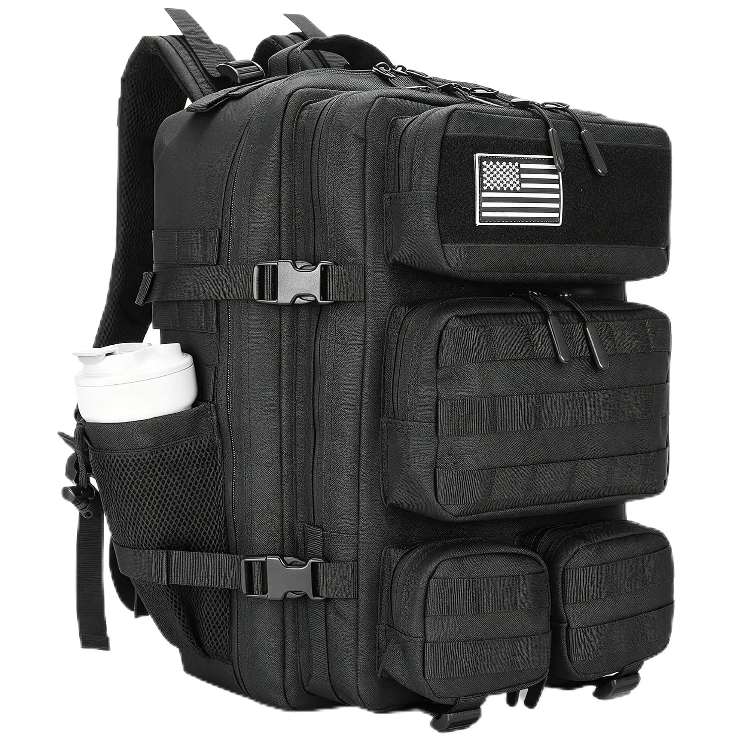 55L Tactical Backpack Heavy Duty Military Rucksack Molle Backpack 3 Day Assault Pack for Work Outdoors