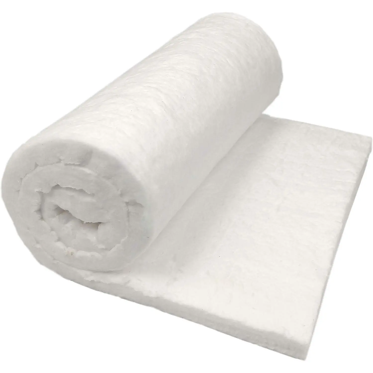 2400F Fireproof Ceramic Fiber Insulation Blanket 1" Thick x 16" x 48" High Temperature Resistant Fireproof Insulation for Furnace Fireplace