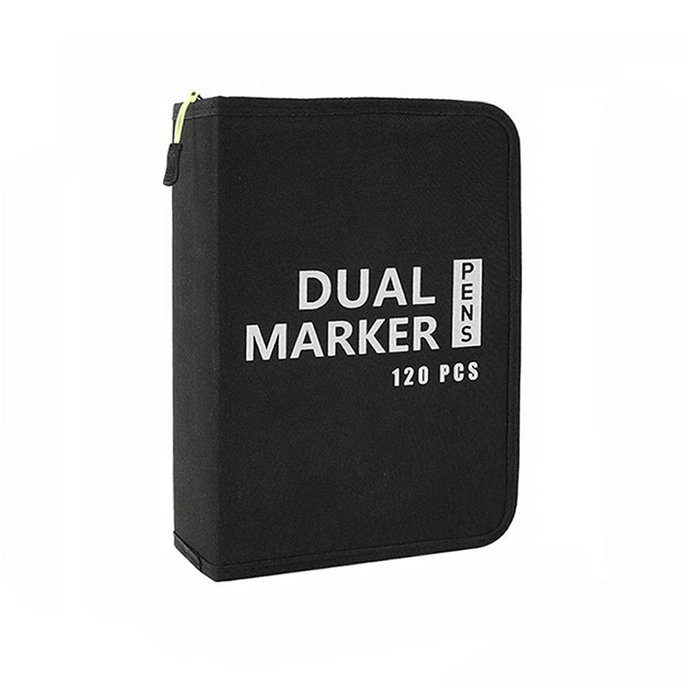 72/100/120/168 Color Dual-Ended Markers Art Brush Set Art Materials for Children, Professional Drawing and Doodling Supplies for School and Home