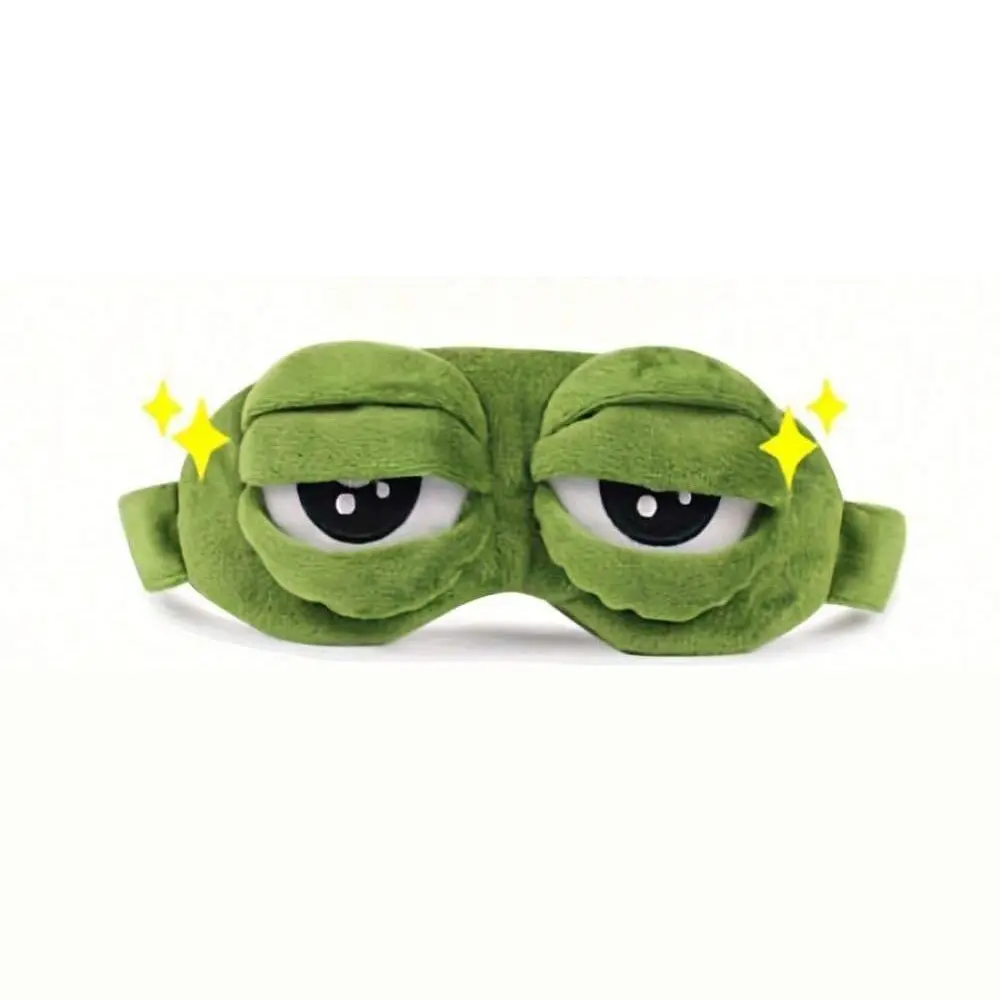1pcs 3D Sad Frog Sleep Eye Mask, Night Mask, Natural Light Blocking Eyemask, Cute Sleeping Eye Mask, Soft Comfortable, Unisex, Travel Essential, Eyemasks for sleeping, Perfect gifts for birthday, Christmas, Valentine's Day, Mother's Day