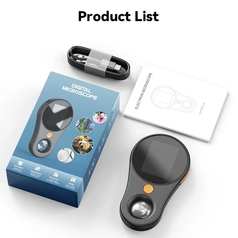 500x Magnification Portable Handheld Digital Microscope, Ultra-Macro Lens, Ideal for Repair/welding/scientific Research/test