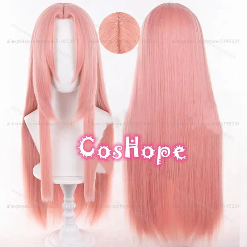 Haruno Sakura Cosplay 70cm Long Pink Wig Anime Cosplay Wigs Heat Resistant Synthetic Wigs for Halloween Carnival Costume