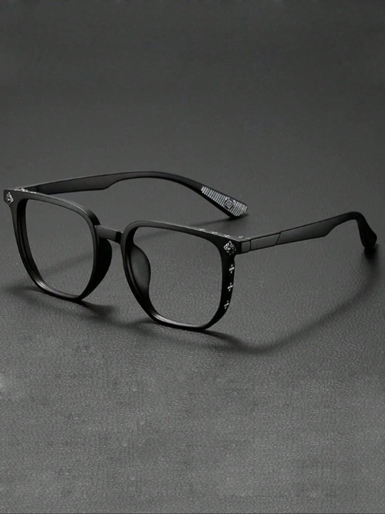 Unisex Vintage Style Eyeglasses, Trendy Casual Full Rim Eyeglasses for Everyday Use, Fashion Accessories for Outdoor Activities