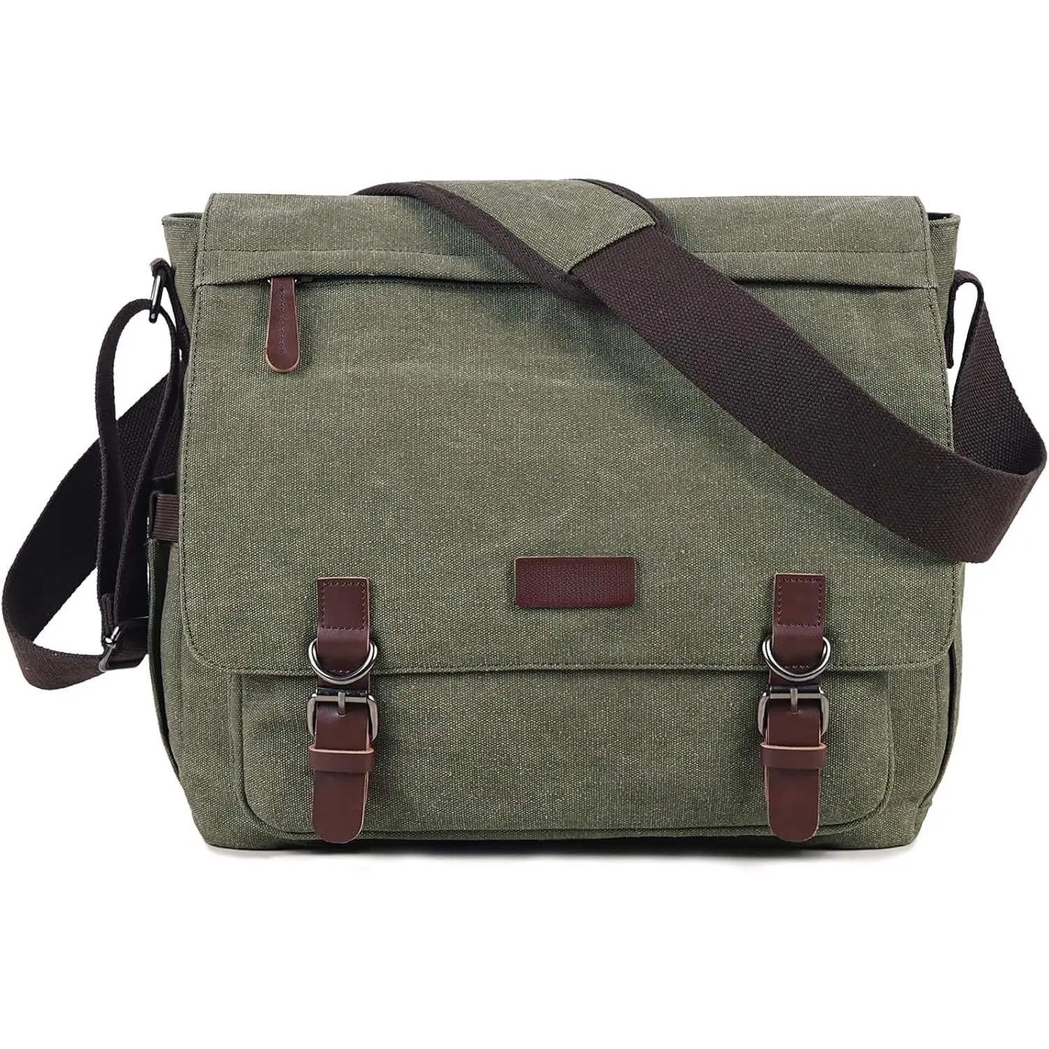 Messenger Bag 15.6 Inch Laptop for Men Women, Large Travel Crossbody  Purse Canvas Briefcase Work College