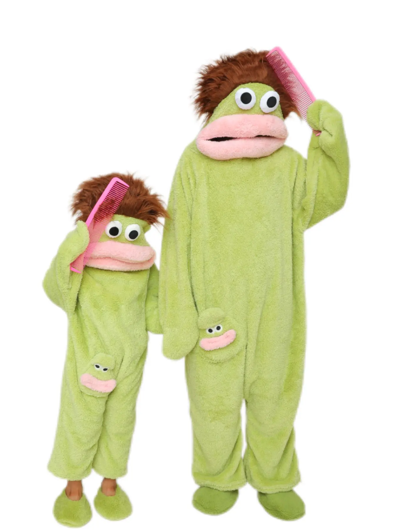 Abstract Cute Sleepwear for Men and Women, Hooded Jumpsuit with Full Sleeves, Soft and Warm, Multiple Colors and Sizes, Free Comb Included