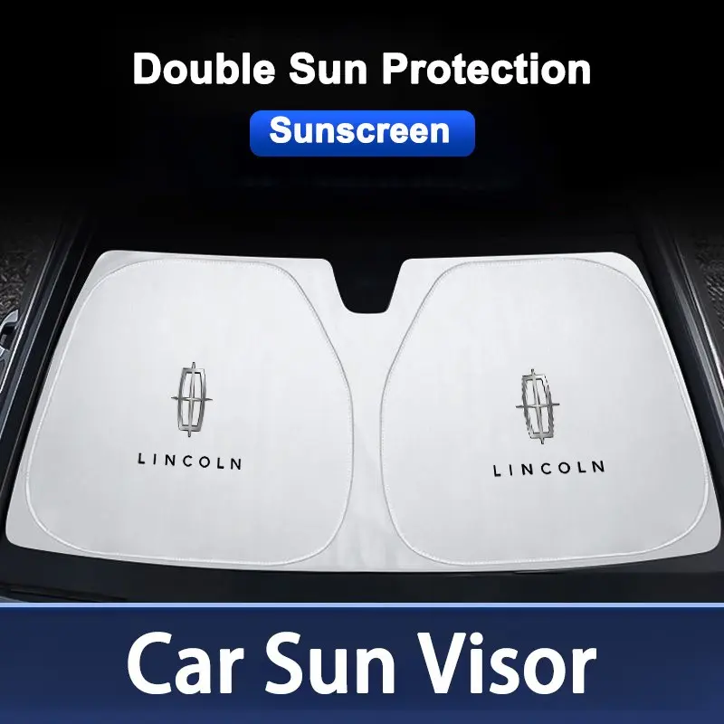 Car Windshield Sun Shade Cover Visor, UV Protection Shield for Lincoln Continental Mkc Mkz Mkx Navigator Z Nautilus Aviator, Car Accessories