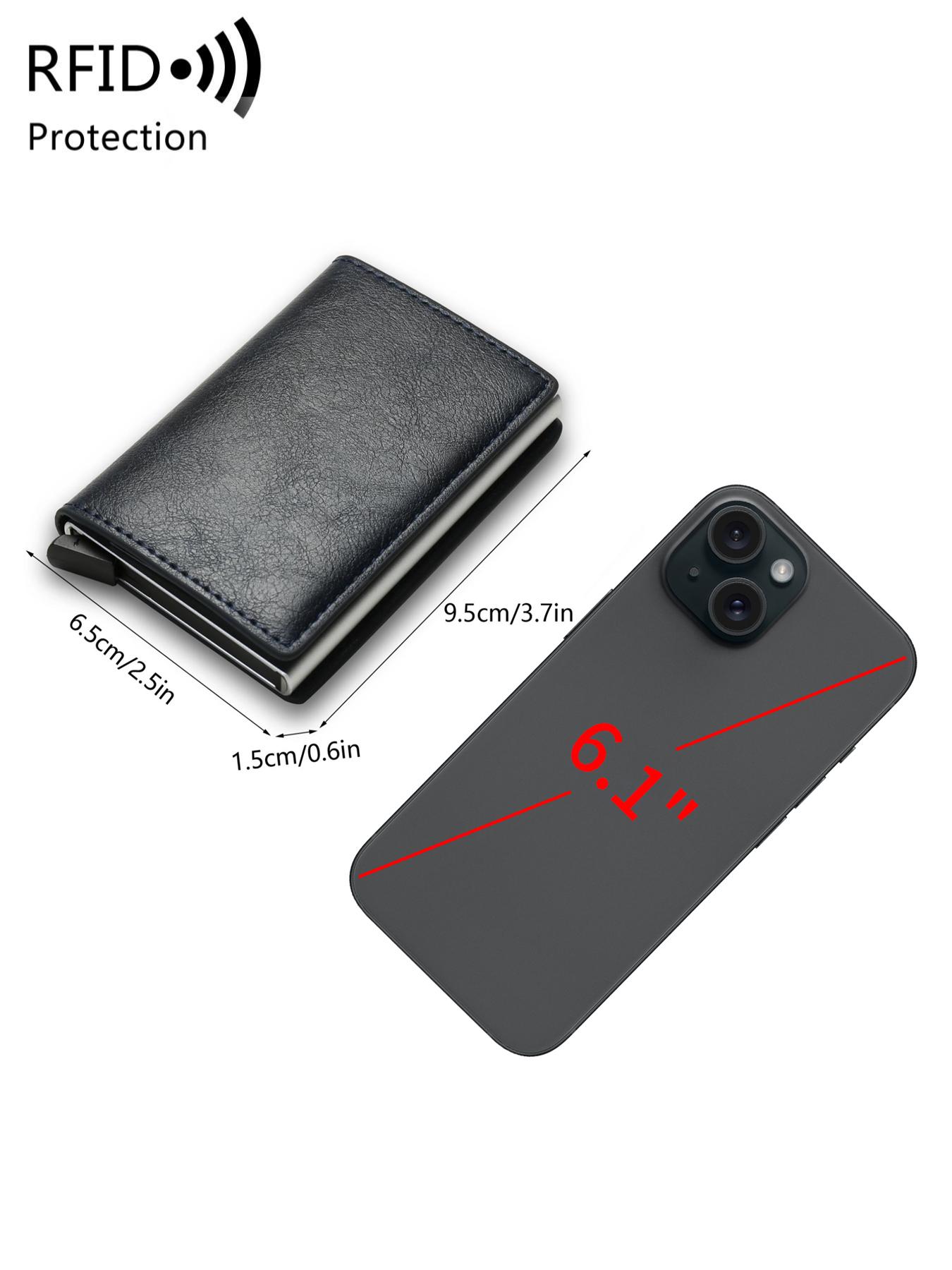 Father's Day Gifts, Men's Minimalist RFlD Blocking CardHolder, Pop Up Card Wallet, Business Card Wallet, ldealGift for Men, Christmas Gift, Valentine's Day Gift, Men's Ideal Gift