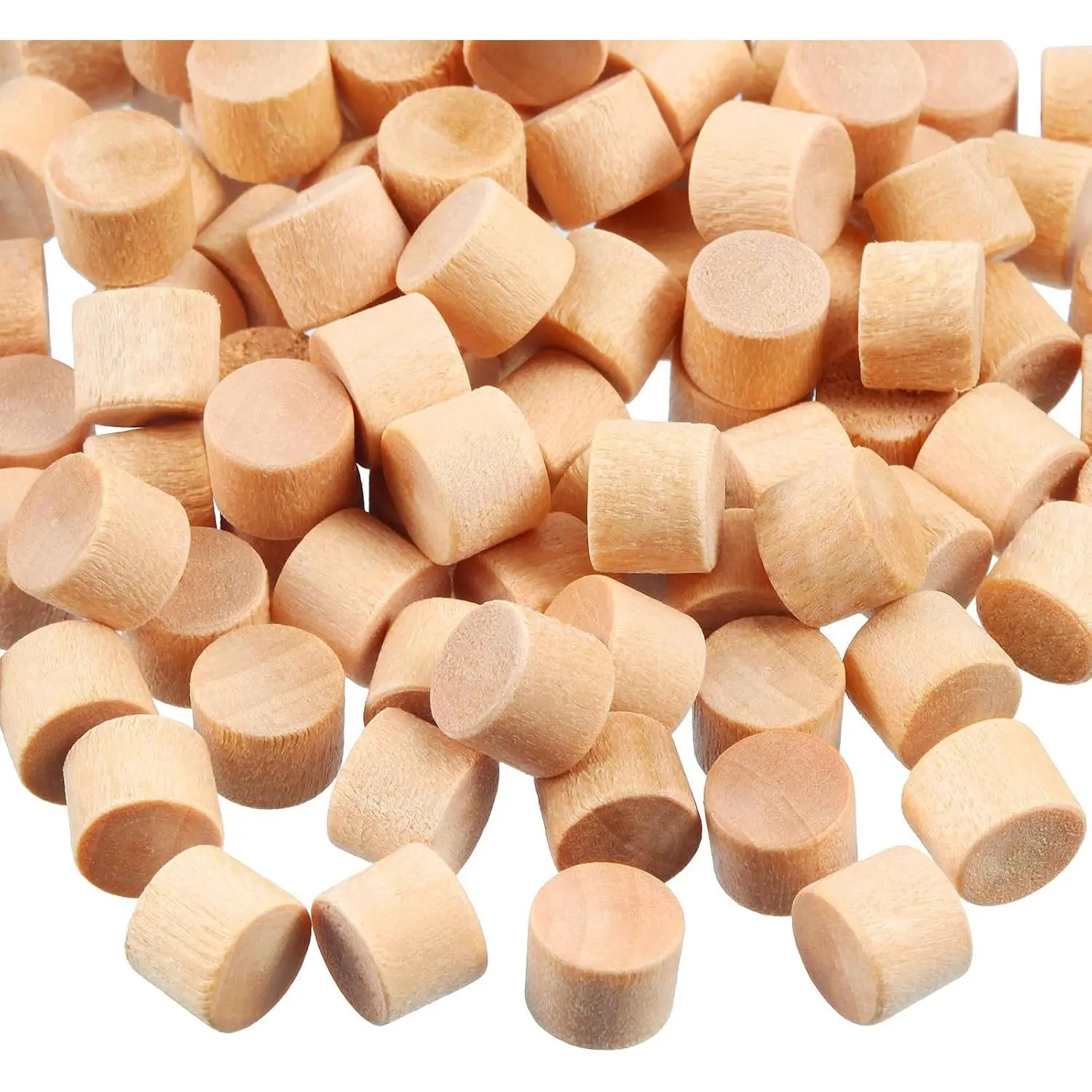200 count Flat  Wooden Screw Hole Plugs (3/8 Inch) - Hole Plugs &  Caps - Wooden Screw Covers