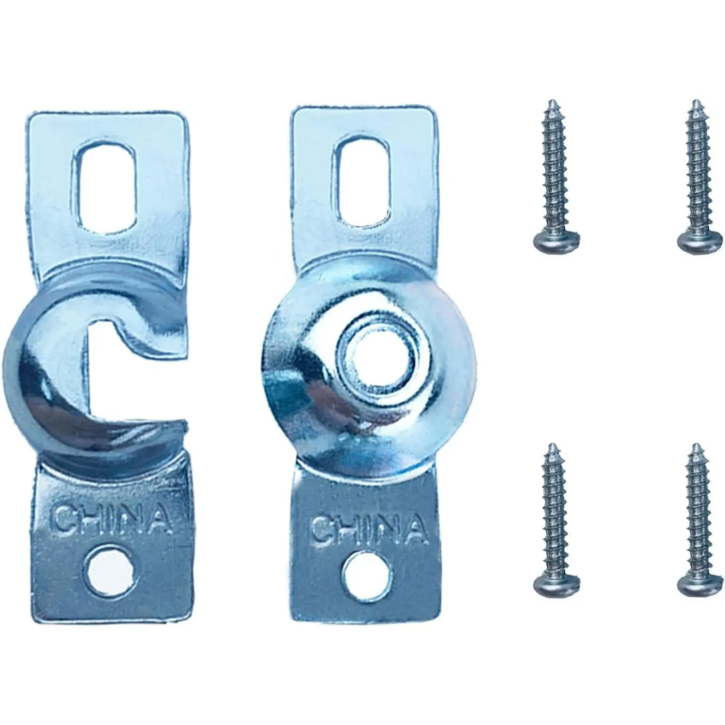 2 count Roller Window Shade Inside Mount Brackets with Screws,Curtain Rod Holder, Zinc