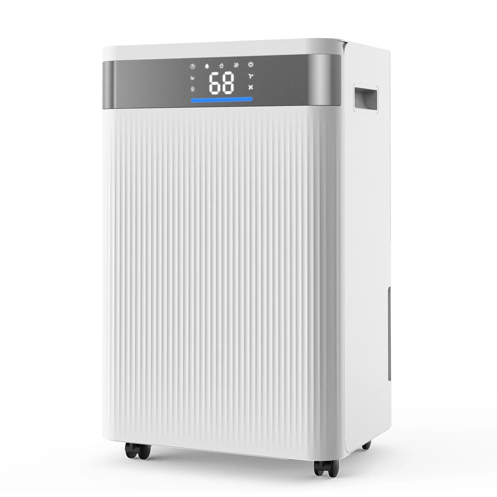 【DealsForYouDays】VEVOR 52 Pints Dehumidifier for Home Basement, Drain Hose for Commercial Industrial Use, Smart Humidity Control, Low Noise for Large Rooms, Warehouses, Bedrooms Storage, Large Coverage, White