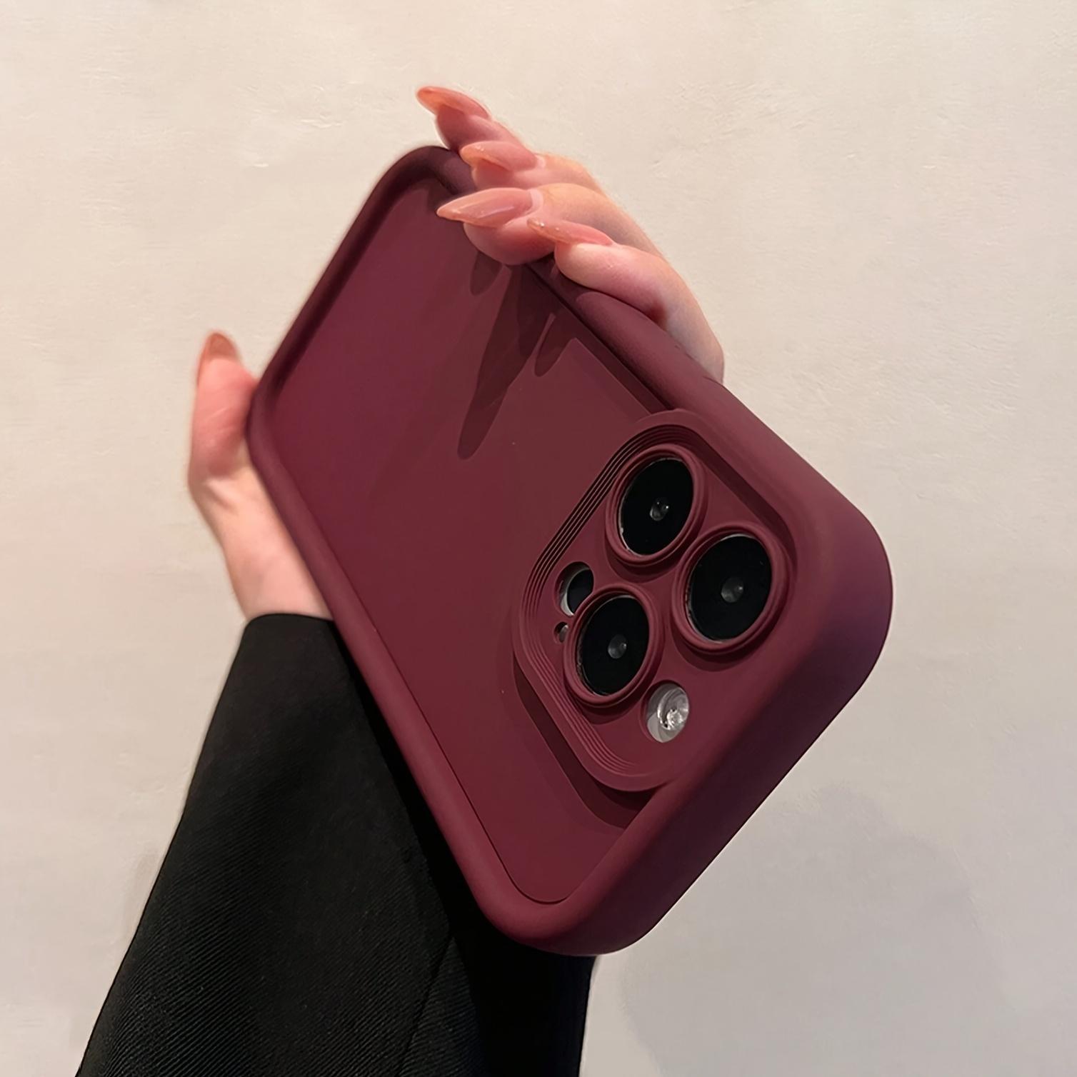 Iphone Solid Color Matte Soft Shell Case - Anti-Fall Mobile Phone Case Transparent White Black for Men Women for iPhone17/16 15 14 13 12 11 XS XR X 7 8 Mini Plus Pro Max SE