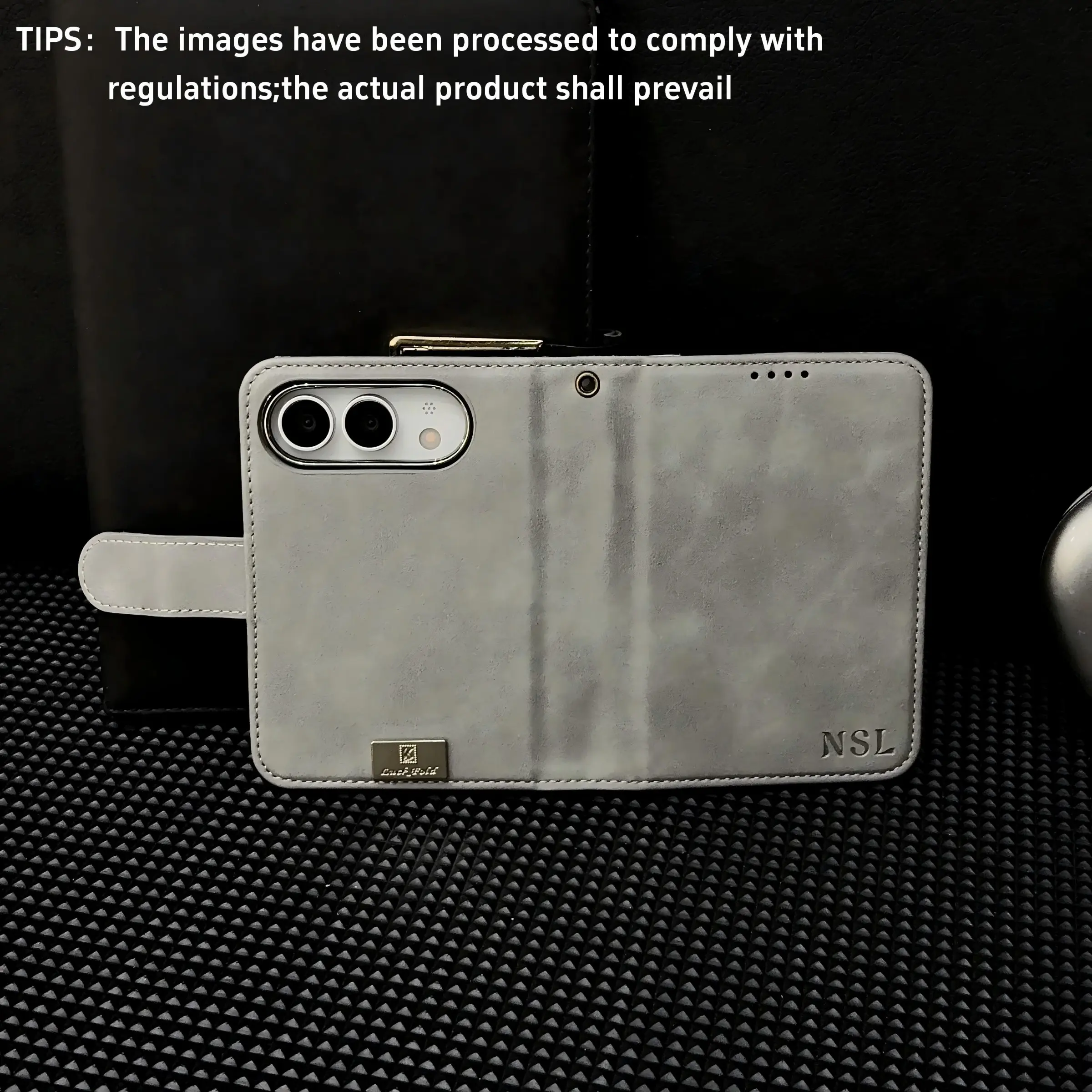 Split leather case multifunctional phone protective case, suitable for iPhone Duo, card holder, electroplated integrated shell and film, magnetic back shell, detachable leather case, solid color simple texture, practical design for daily use Protector