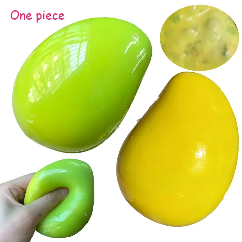 Crunchy Color-Changing Crispy Mango Stress Ball Squeeze Toy Squishy Crispy Mango Squishy Fidget Ball, ASMR Sensory Stress Relief Toy