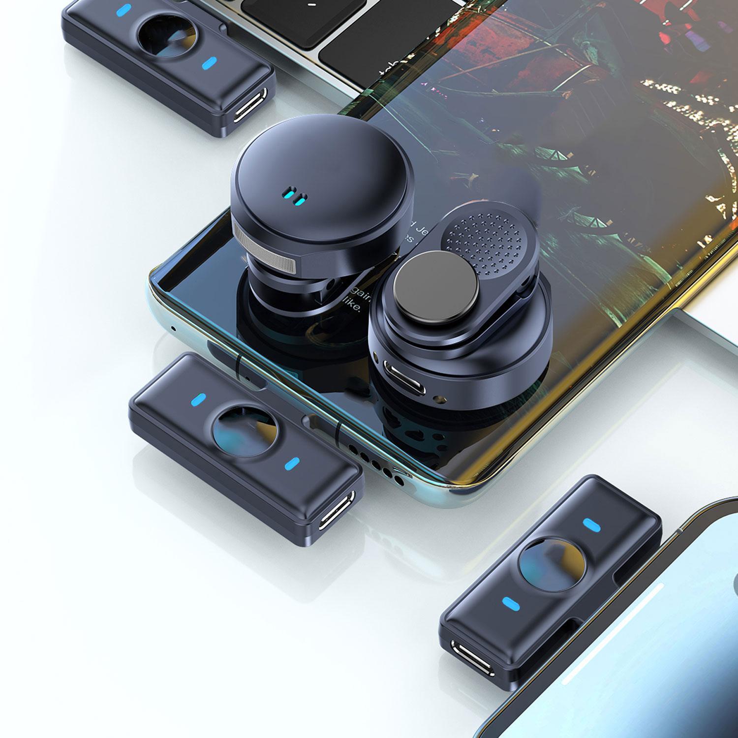 Wireless Lavalier Microphone with Digital Display Charging Case, Mini Clip-On Lapel Microphone for Video Recording, Teaching, Interviews, Podcasts and Live Streaming